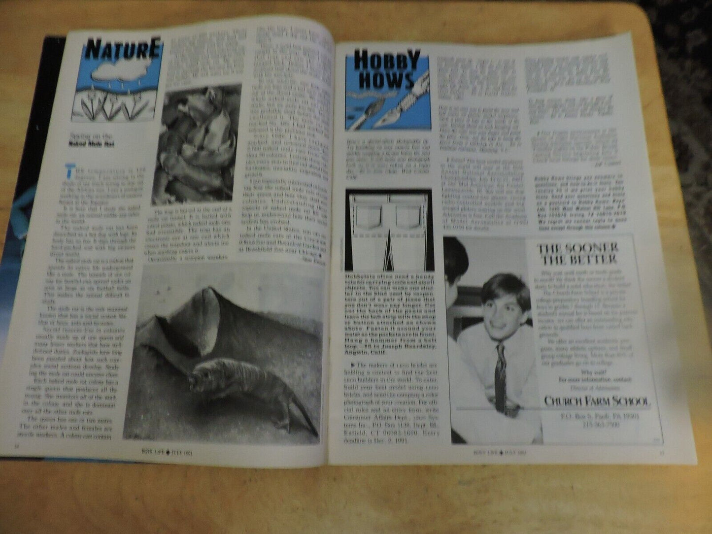 BOYS' LIFE MAGAZINE: JULY 1991, WELCOME HOME