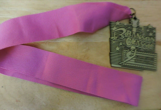 BRANSON CLASSIC GYMNASTICS INVITATIONAL 3X2.5 INCH MEDAL, PINK RIBBON