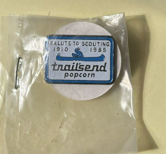 Official BSA: Trailsend Popcorn Lapel Pin (1910-1985)