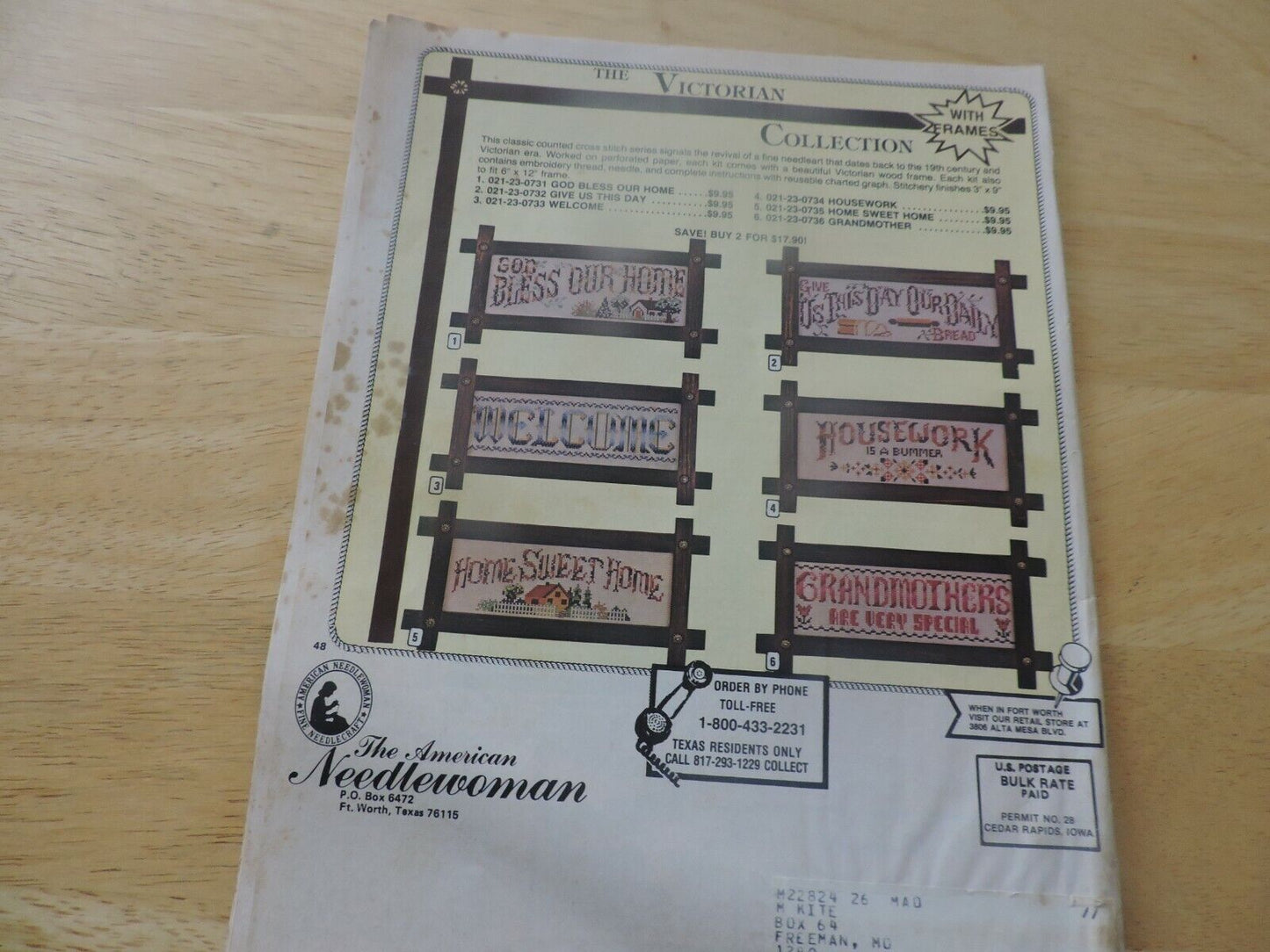 THE AMERICAN NEEDLEWOMEN CATALOG 116 1982
