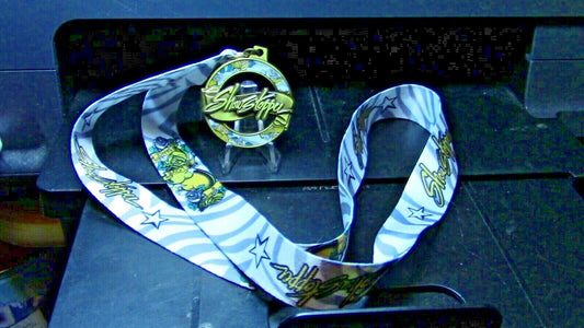 Whire Show Stopper Dance Medal/Award Ribbon-Ready to Wear