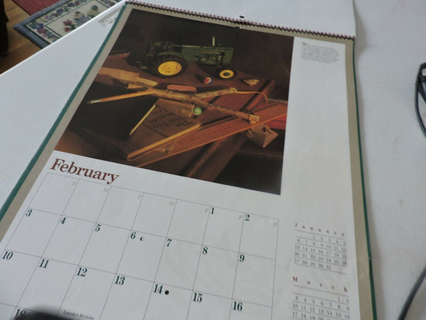 1991 John Deere Calendar, Barton County Implement Co.  Lamar, MO