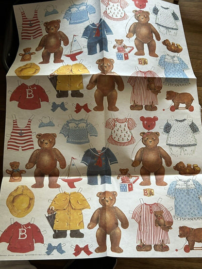 G. GORDON FRASER WRAPPER--BEAR WITH CLOTHES--PRINTED IN ENGLAND NO DATE