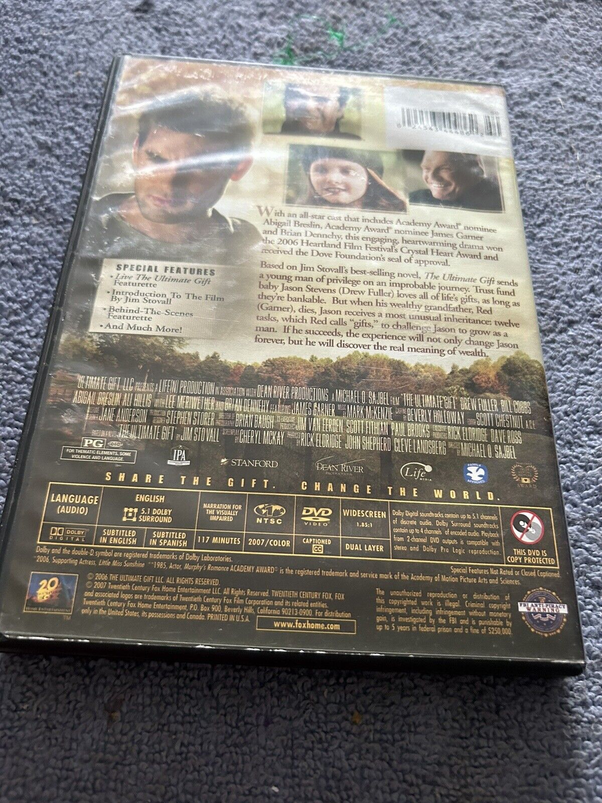 THE ULTIMATE GIFT FROM NOVEL BY JIM STOVALL 2006