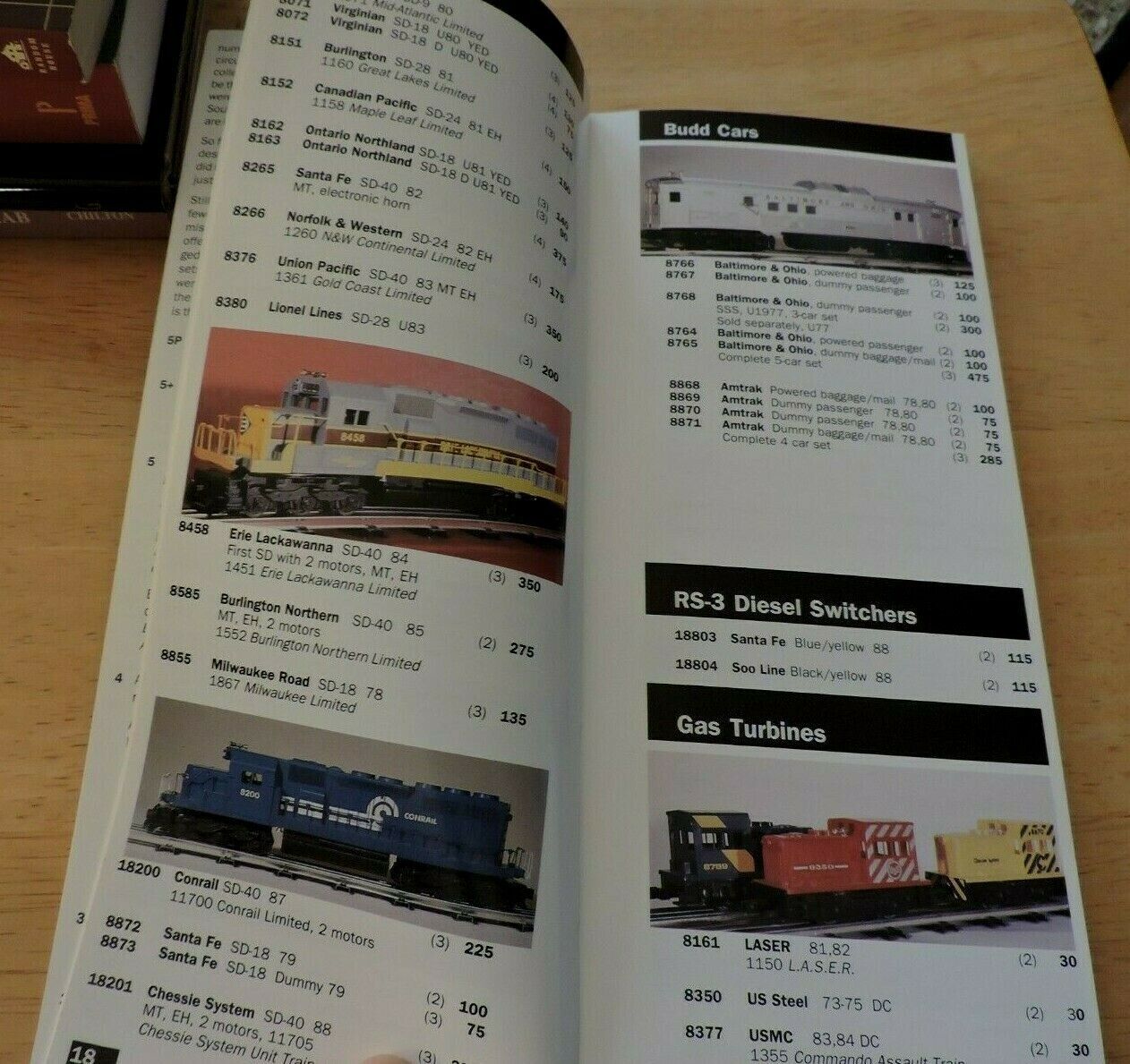 TM BOOKS PRICE AND RARITY GUIDE  LIONEL 1970-1989 BY TOM MCCOMAS & JAMES TUOHY