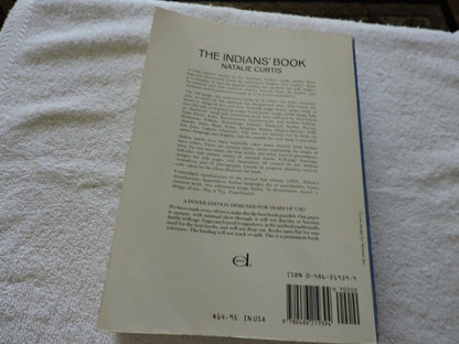 THE INDIANS' BOOK SONGS AND LEGENDS OF THE AMERICAN INDIANS-NATALIE CURTIS 1950