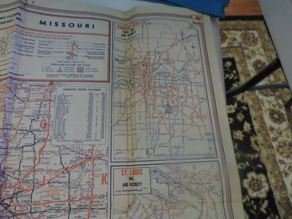 MIRACLE FOLD ROAD MAP OF  MISSOURI  (MOBIL)