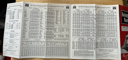 BURLINGTON ROUTE TIME TABLES  NOVEMBER 1962-APRIL 1963