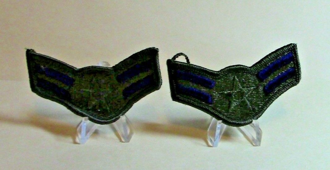 U.S. Air Force Airman 1st Class Chevrons, Small, Subdued (Set of 2)