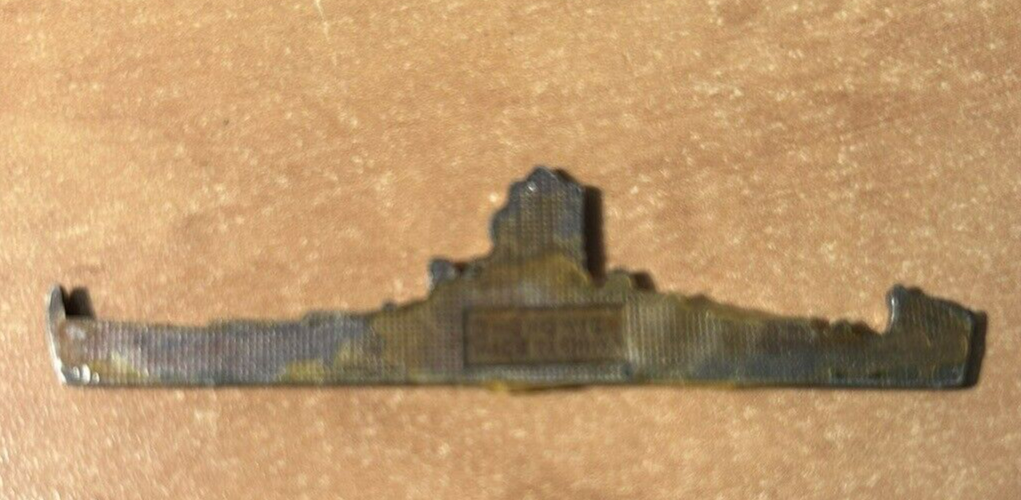 WWII U S Navy Ship, Massachusetts BB59 (Marked Ho Ho NYC on back)