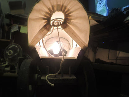 Custom Made Wooden Covered Wagon with Light