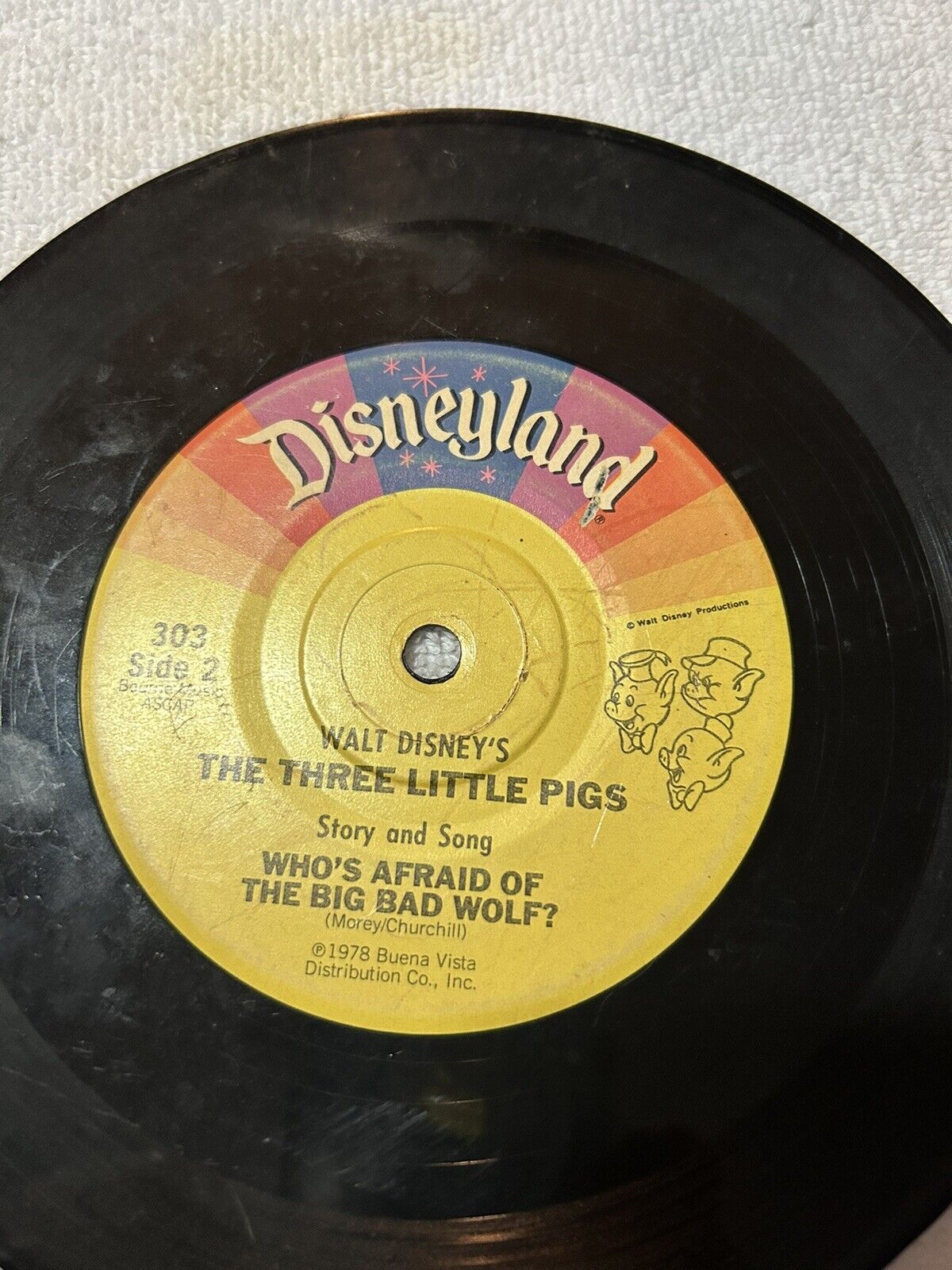 DISNEYLAND:  THE THREE LITTLE PIGS STORY AND SONG 1978