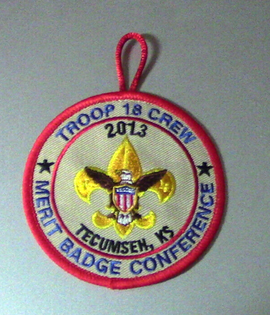 BSA: Pack/Troop 18 (Tecumseh,Ks.)  2013 Merit Badge Conference Button Patch