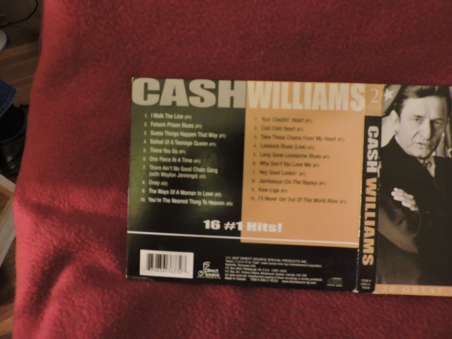 CASH/ WILLIAMS 2 CD SET (2 COUNTRY LEGENDS)
