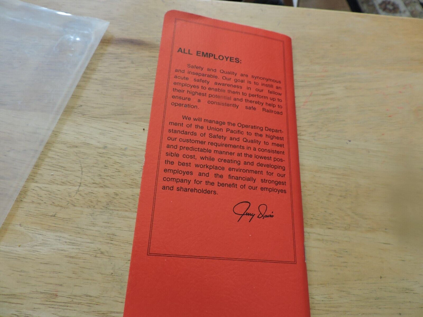 UNION PACIFIC RAILROAD CO. SYSTEM TIMETABLE NO. 6, 1988