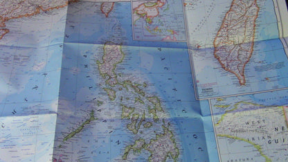 The National Geographic Magazine Map of Southeast Asia (Vietnam Included)