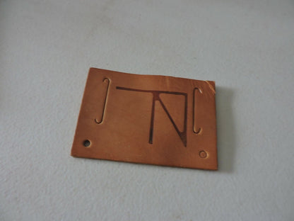 Camp Naish Leather Handmade Belt Cover  3.75 X 2.5 Inches