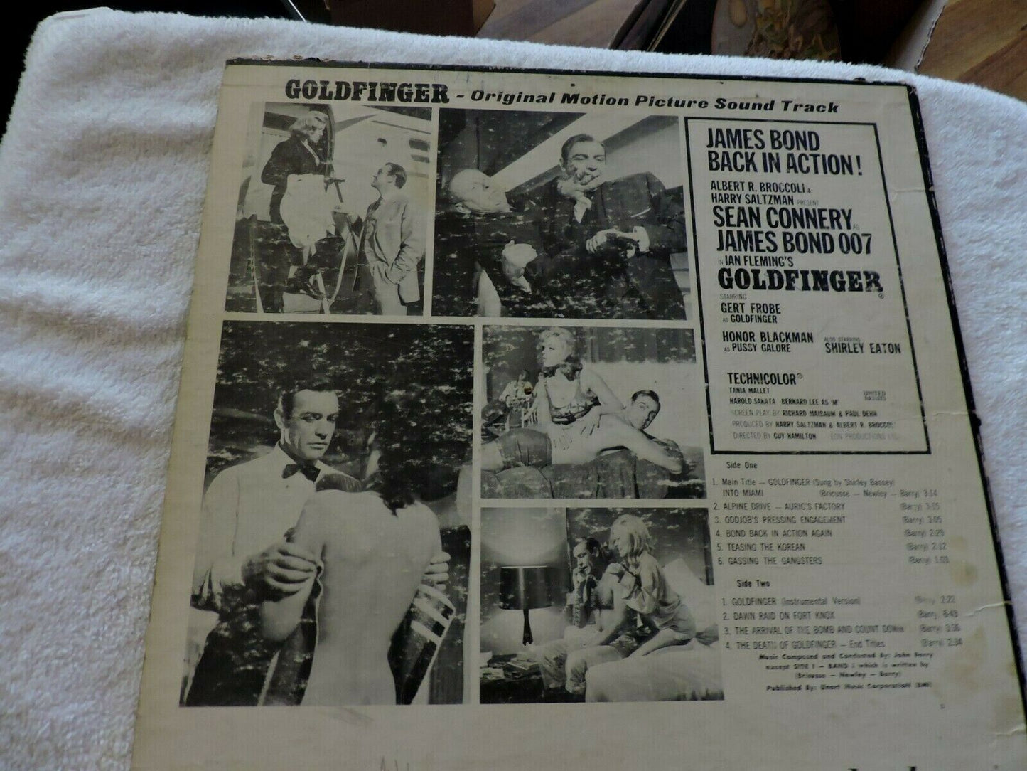 007 IAN FLEMING'S GOLDFINGER ORIGINAL MOTION PICTURE SOUND TRACK