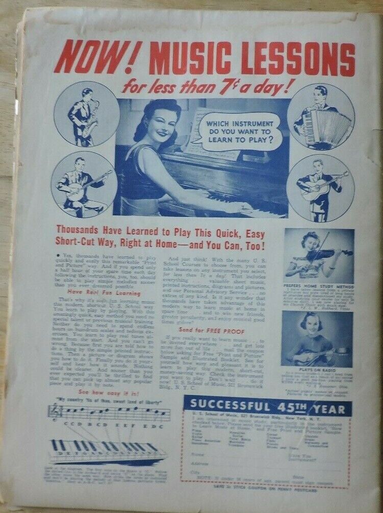 Song Hits Magazine January 1943