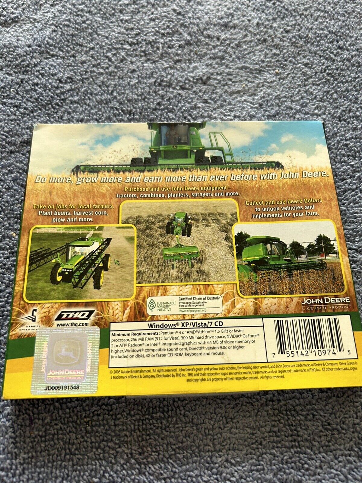 DRIVE GREE: FARM THE HEARTLAND WITH GENUINE JOHN DEERE! PC CD-ROM 2008
