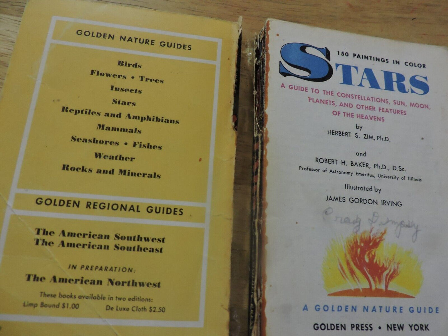 STARS,  a Golden Nature Guide by Zim and Baker 1956