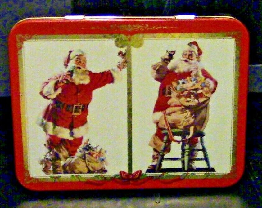 Coke Branded Tin with Two Sets of Coke Branded Playing Cards
