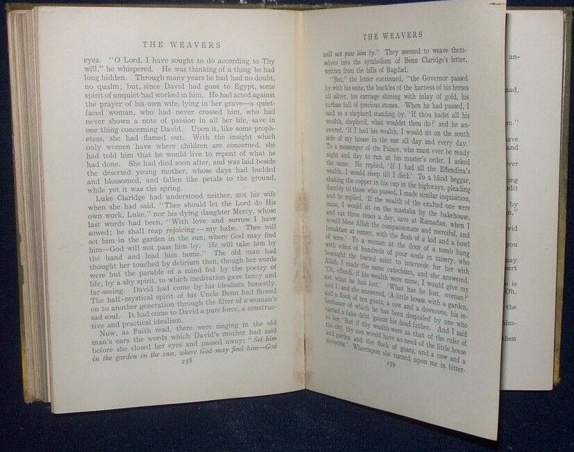 The Weavers Gilbert Parker Tale of England & Egypt 50 Years Ago 1907 Illustrated