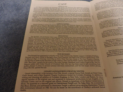 American Musical Theatre Forbidden Broadway Pamphlet