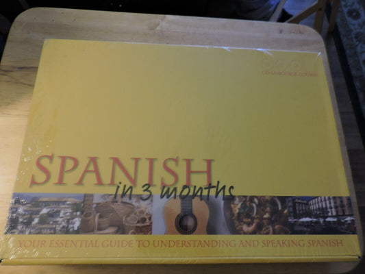 SPANISH IN 3 MONTHS CD LANGUAGE COURSE NIB