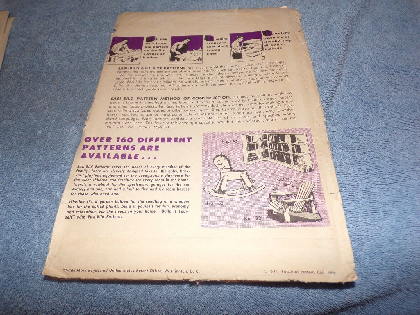 1951 Build It Yourself No 38 Tauton Corner Cupboard Easi-Bild