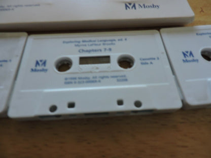 EXPLORING MEDICAL LANGUAGE, EDITION 4, MOSBY 1998--- 3 CASSETTE TAPES