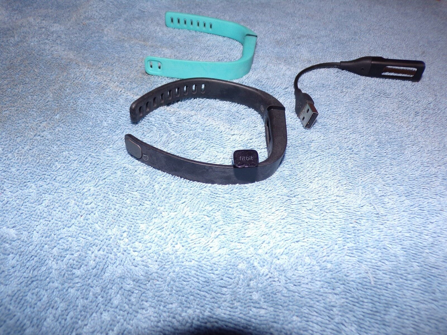 Fit Bit: Flex Blue and Black Band With Charger/Adapter