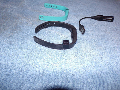 Fit Bit: Flex Blue and Black Band With Charger/Adapter