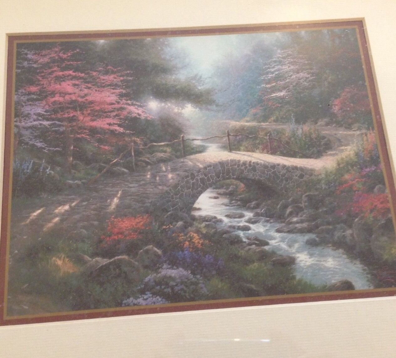 BEAUTIFULLY FRAMED ART- Stream/Trees...