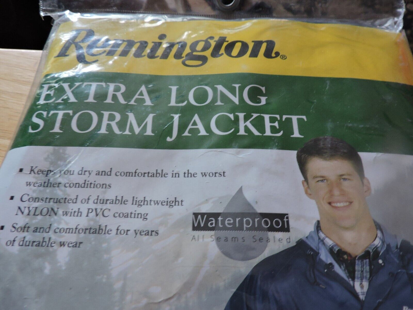 REMINGTON EXTRA LONG STORM JACKET--XL--FOREST GREEN--NEW IN PACKAGE