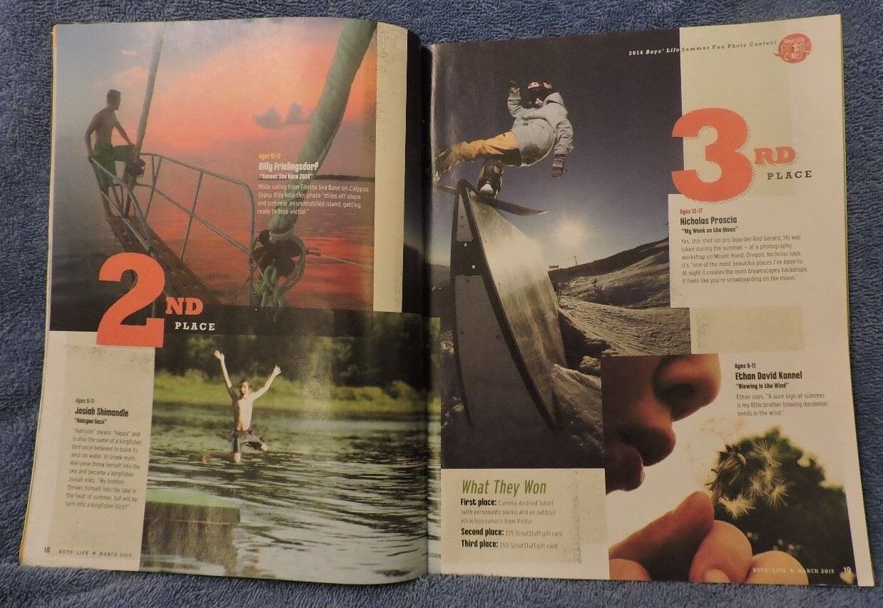 Boy's Life Magazine "Your Best Shots!" March 2015