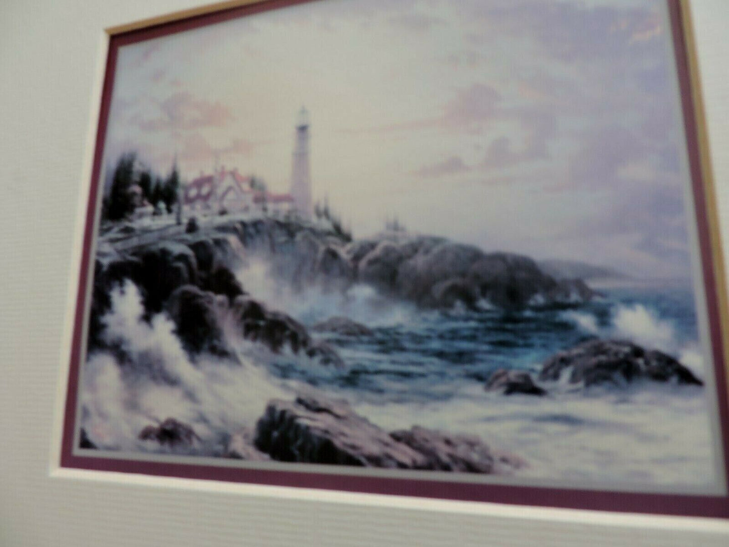 BEACON OF HOPE  BY THOMAS KINKADE PRINT 2006  10X8