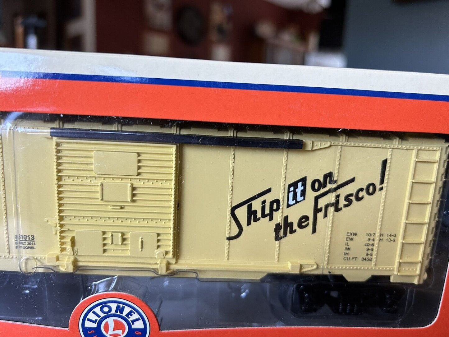LIONEL TRAIN: 2014 FRISCO BOXCAR #700117