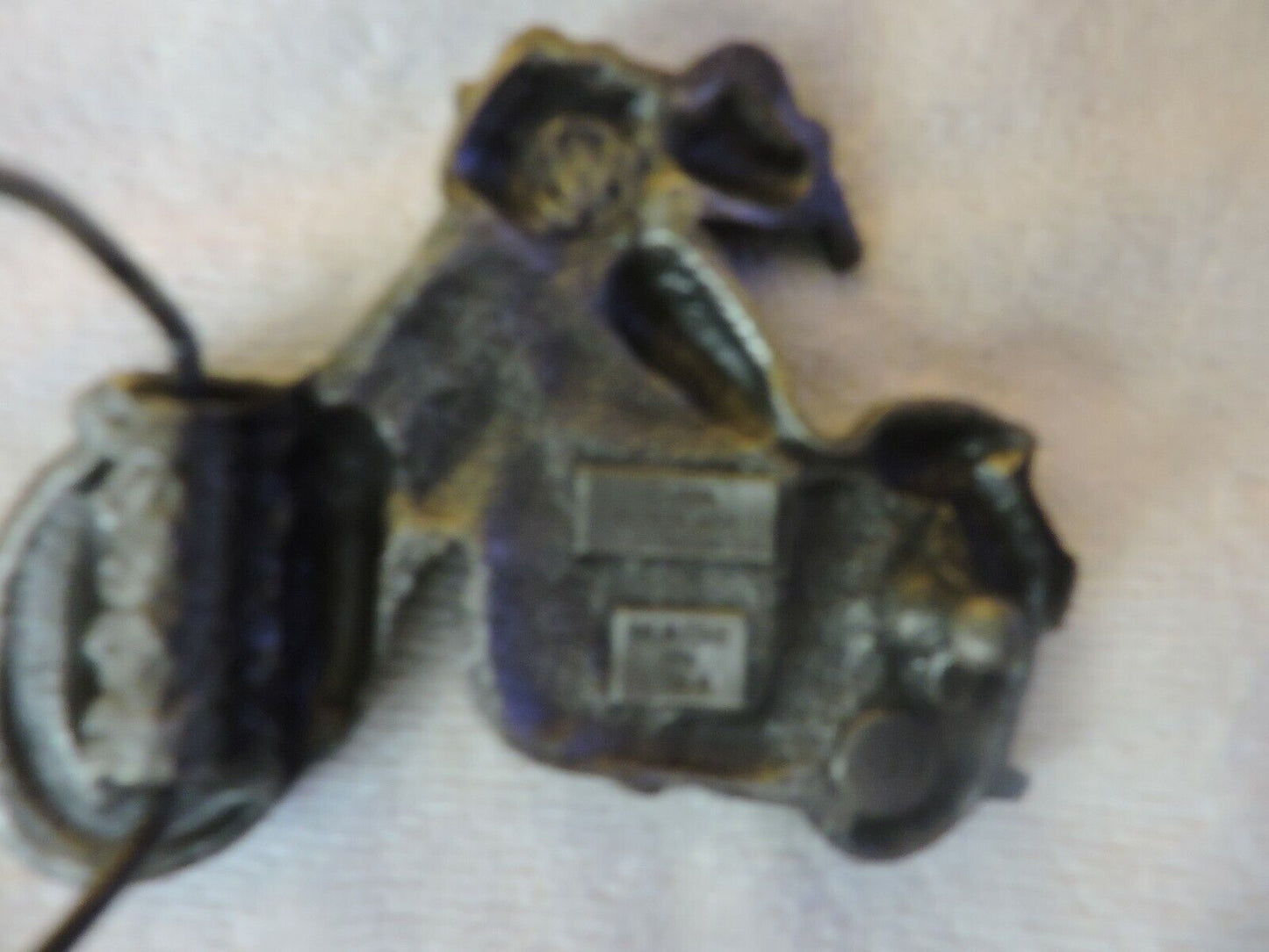 1979 BERGAMOT BRASS WORKS MOTORCYCLE BELT BUCKLE 3.5X3 INCHES