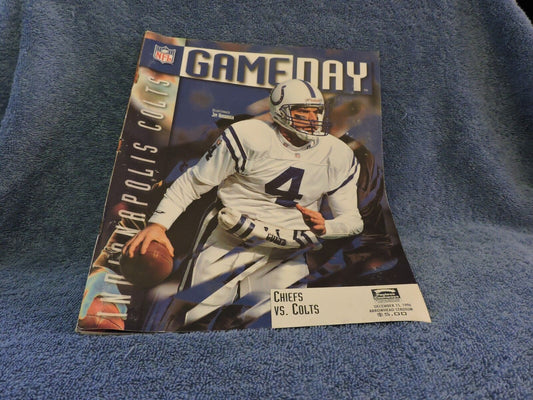 December 1996-Game Day Magazine Featuring Indianapolis Colts Vs Chiefs