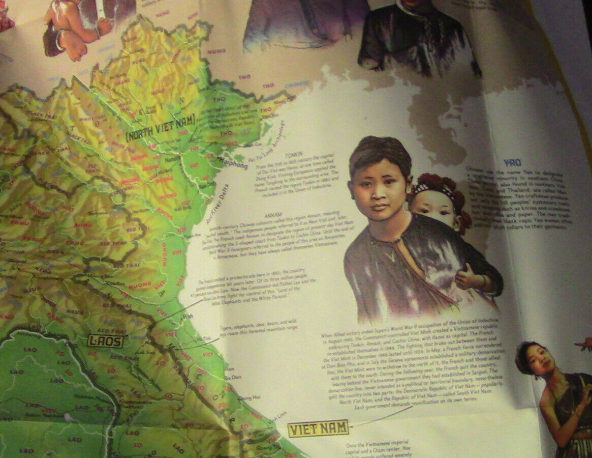 The National Geographic Magazine Map of The Peoples of Southeast Asia
