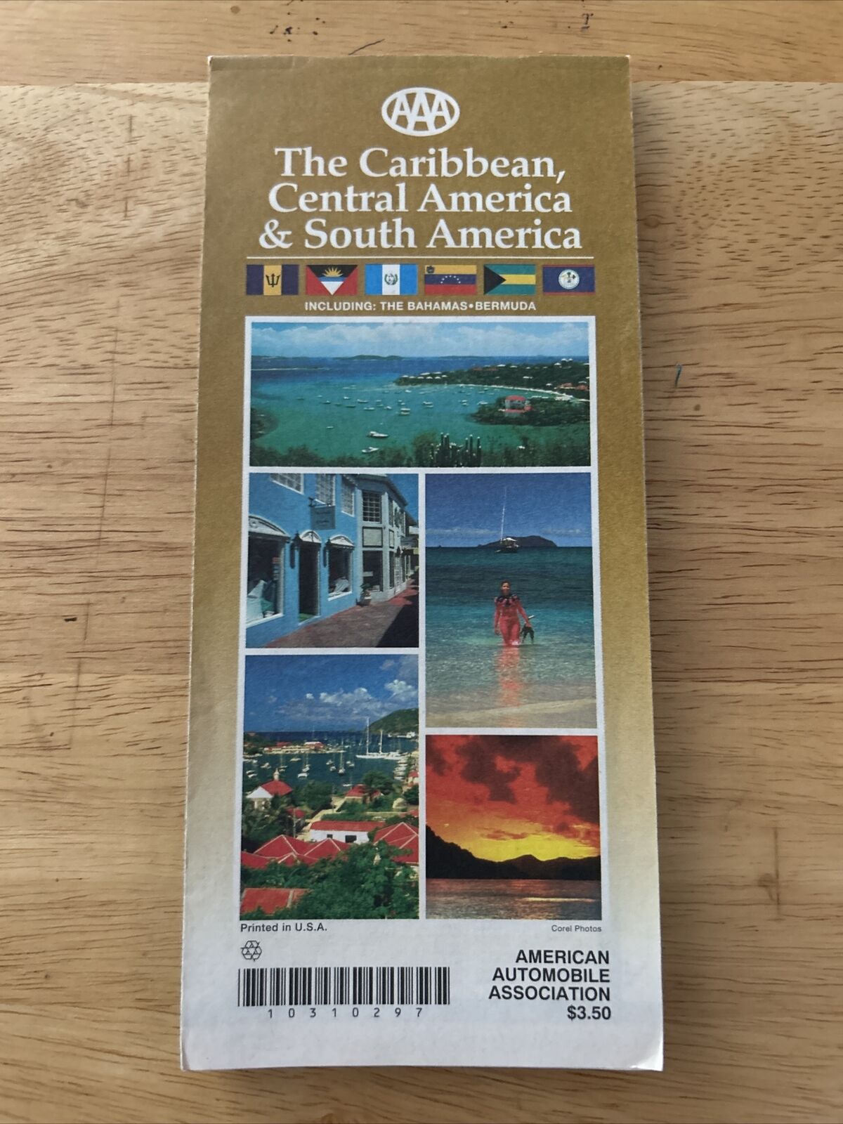 The Carribbean Central and South America Map by AAA