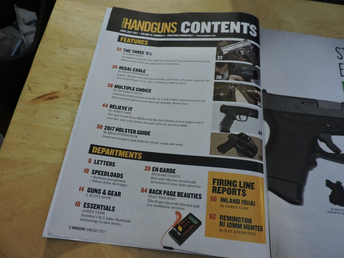 HANDGUNS  JUNE/JULY 2017  EXCLUSIVE HOLSTER BUYER'S  GUIDE