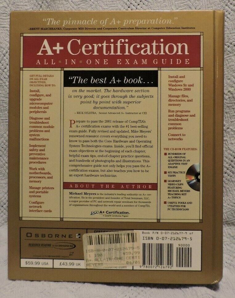 All-In-One A+ Certification Exam Guide 3rd Edition