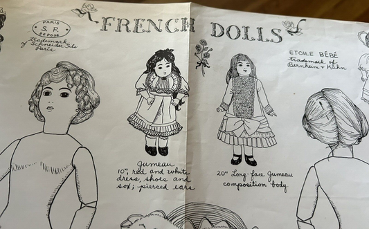 FRENCH DOLLS  1979 BY SANDY WILLIAMS--SCHNEIDER FILA PARIS