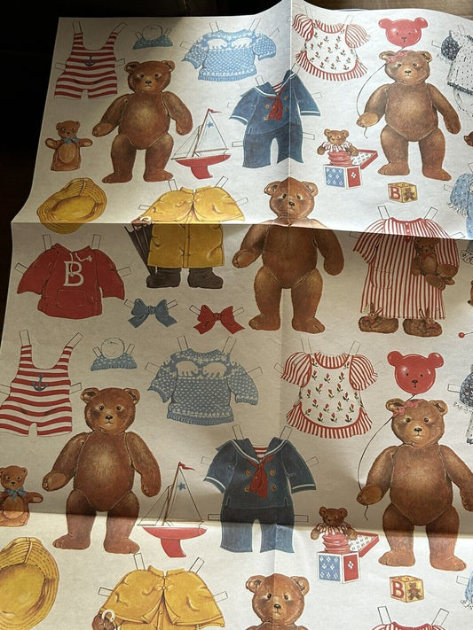 G. GORDON FRASER WRAPPER--BEAR WITH CLOTHES--PRINTED IN ENGLAND NO DATE