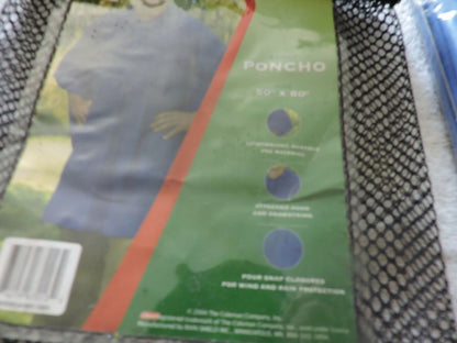 COLEMAN  ADULT PONCHO 50X80 INCHES NEW