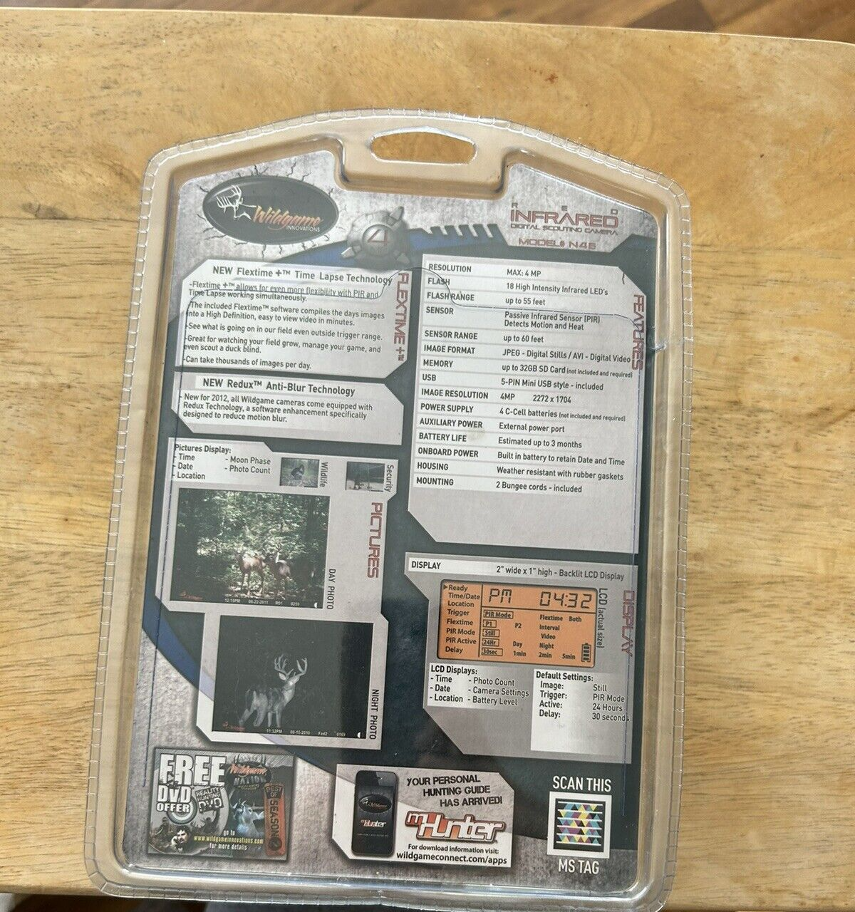 RED INFRARED DIGTAL SCOUTING CAMERA--WILDGAME--NEW, SEALED