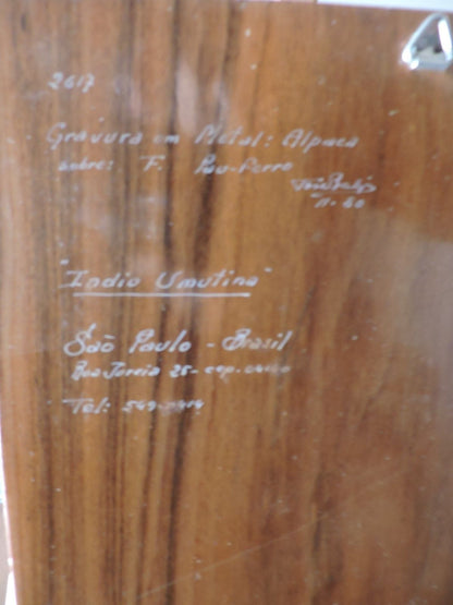 INDO UMATINA METAL ART FROM SAO PAOLO BRASIL 1980 - SIGNED BY ARTIST