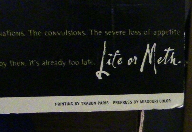 Advertising Piece: HIDTA-"Meth puts your Body Through a Living Hell" -19" X 25"